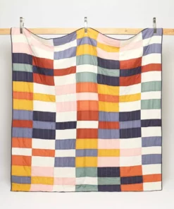 Anchal Home Goods Multi-Check Quilt