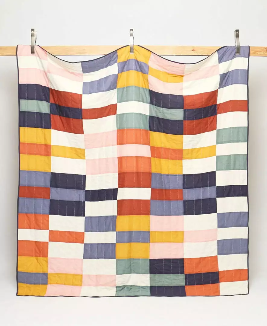 Anchal Home Goods Multi-Check Quilt 1 Anchal Home Goods Multi-Check Quilt