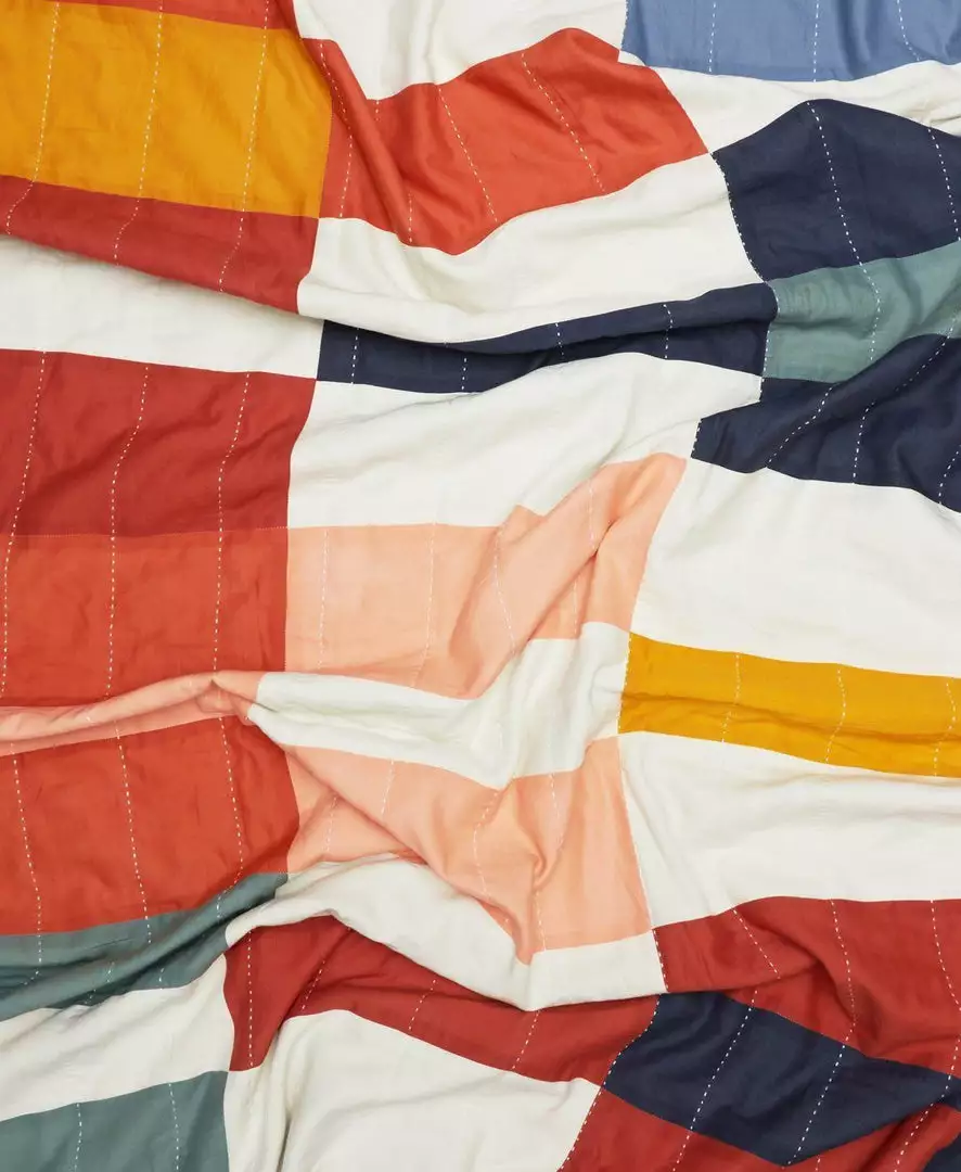 Anchal Home Goods Multi-Check Quilt 9 Anchal Home Goods Multi-Check Quilt