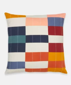 Anchal Multi-Check Throw Pillow