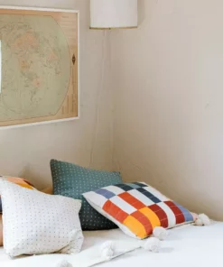 Anchal Multi-Check Throw Pillow