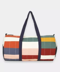 Anchal Multi-Check Weekender Duffel Bag