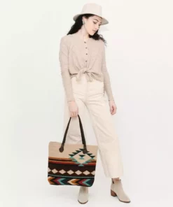 MZ Fair Trade Accessories Great Plains Wool Tote Bag