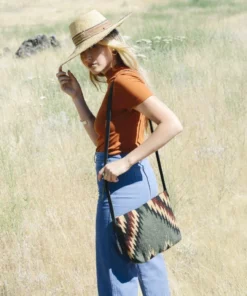 MZ Fair Trade Lightning + Pine Wool Crossbody Bag Accessories