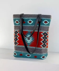 MZ Fair Trade Lost Island Wool Bucket Tote Bag