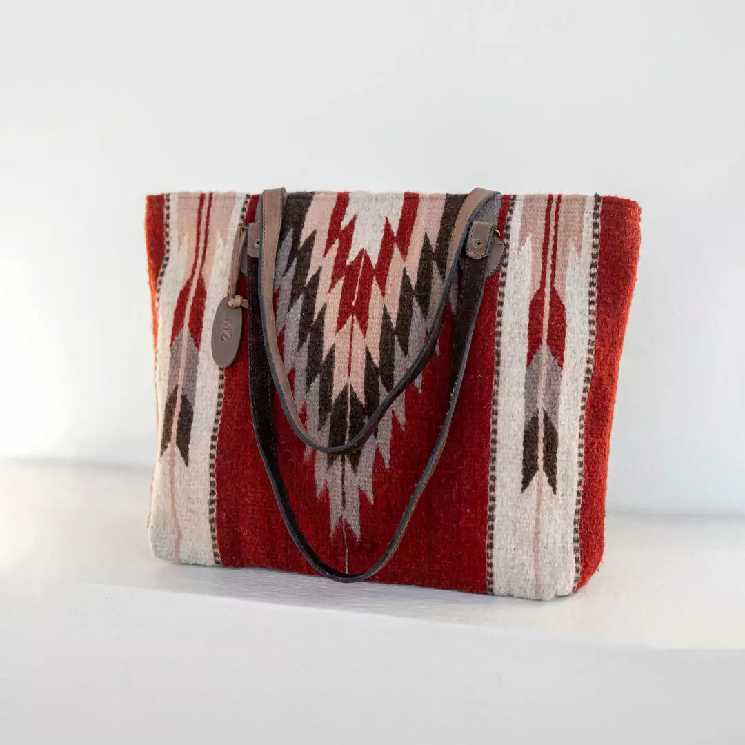 MZ Fair Trade Accessories Ochre + Ash Wool Tote Bag 5 MZ Fair Trade Accessories Ochre + Ash Wool Tote Bag