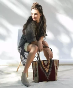 MZ Fair Trade Accessories Ochre + Ash Wool Tote Bag 13 MZ Fair Trade Accessories Ochre + Ash Wool Tote Bag