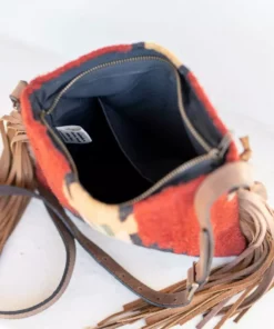 MZ Fair Trade Shadow Wool Fringe Bag Accessories