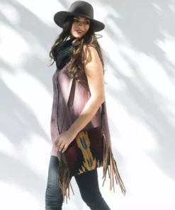 MZ Fair Trade Shadow Wool Fringe Bag Accessories