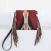 MZ Fair Trade Shadow Wool Fringe Bag Accessories