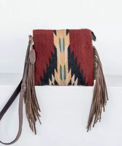 MZ Fair Trade Shadow Wool Fringe Bag Accessories
