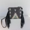 MZ Fair Trade Smoky Quartz Wool Fringe Bag Accessories