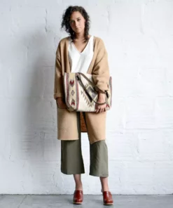 MZ Fair Trade Snowflake Wool Tote Bag