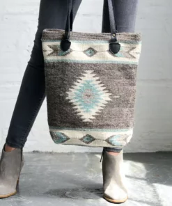 MZ Fair Trade Starlight Wool Bucket Tote Bag