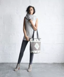 MZ Fair Trade Starlight Wool Bucket Tote Bag