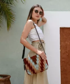 MZ Fair Trade Accessories Sunrise Wool Crossbody Bag