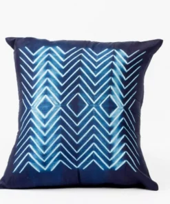 Studio Variously Naami Silk Throw Pillow - Indigo Home Goods