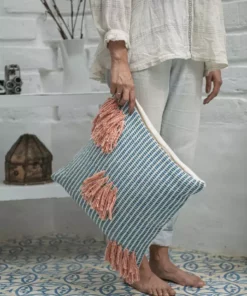 Zuahaza Naidi Throw Pillow Cover With Tassels