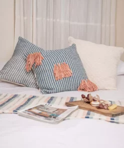 Zuahaza Naidi Throw Pillow Cover With Tassels