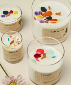 Ritual And Fancy Best Sellers Natural Flower Petal Glass Tumbler Candle - 12 Oz