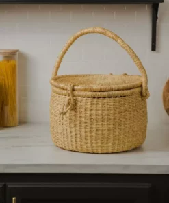 KAZI Accessories Natural Picnic Basket