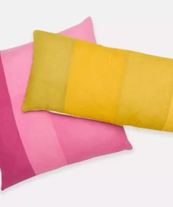 Anchal Naturally Dyed Colorblock Lumbar Pillow