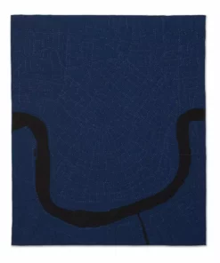 Haptic Lab Home Goods New Orleans Map Throw Quilt