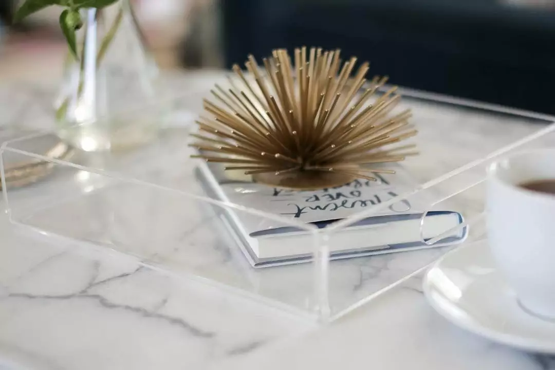 Newly Goods Handcrafted Balsamo Lucite Upcycled Square Tray 4 Newly Goods Handcrafted Balsamo Lucite Upcycled Square Tray