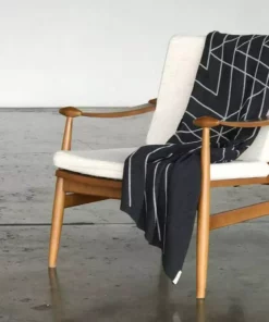 Newly Goods Monoline Triangles Recycled Throw Blanket Home Goods