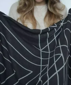 Newly Goods Monoline Triangles Recycled Throw Blanket Home Goods