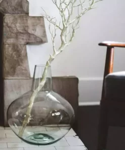 Newly Goods Handcrafted Palo Recycled Glass Vase