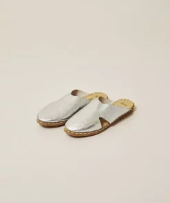 Nida Lu Handmade Shoes Women's Antalya Mule - Silver