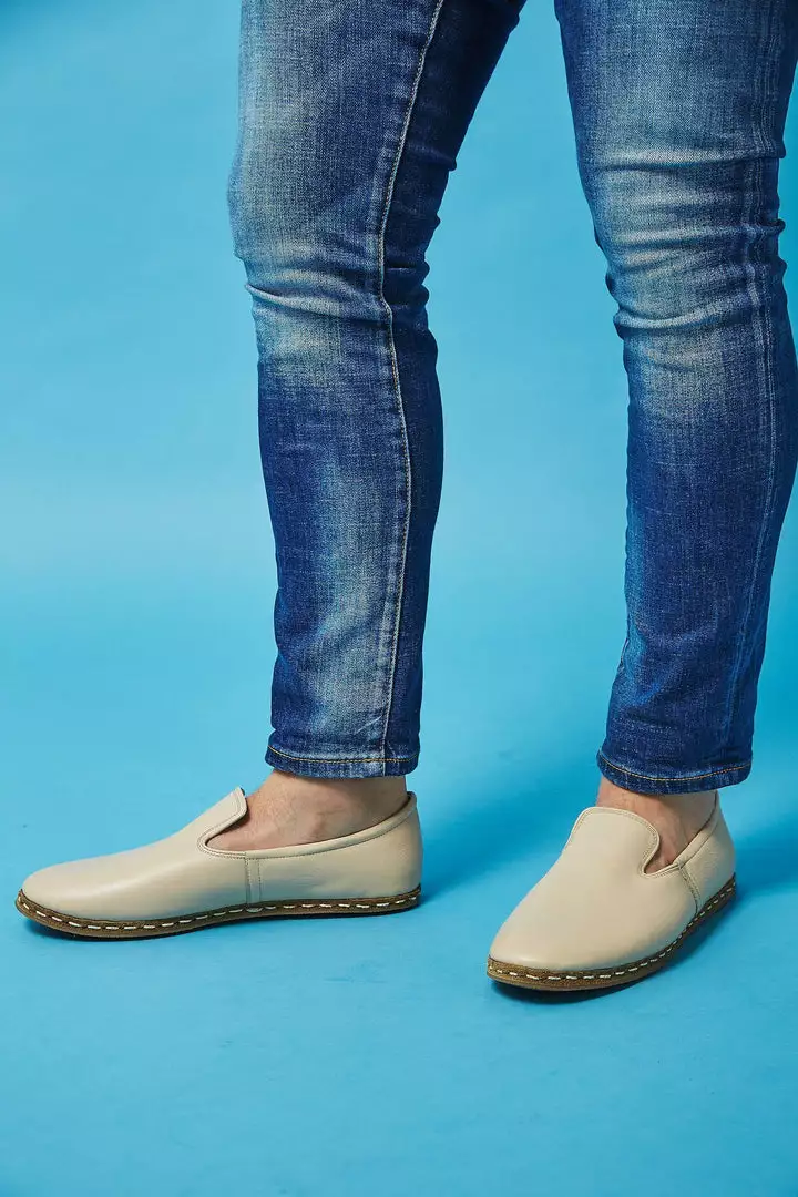 Nida Lu Handmade Women's Deniz Loafer - Bone 2 Nida Lu Handmade Women's Deniz Loafer - Bone