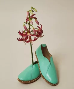 Nida Lu Handmade Shoes Women's Lu Loafer - Turquoise