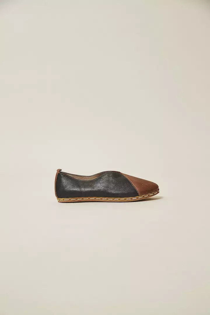 Nida Lu Handmade Women's Lu Loafer - Onyx + Cedar 4 Nida Lu Handmade Women's Lu Loafer - Onyx + Cedar