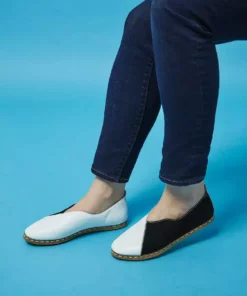 Nida Lu Handmade Shoes Women's Lu Nubuck Loafer - Quartz + Onyx