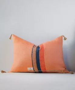 Soil To Studio Best Sellers Nina Linen Throw Pillow Cover - Terracota