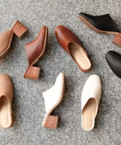 Nisolo Shoes All-Day Heeled Mule - Almond