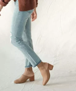Nisolo Shoes All-Day Heeled Mule - Almond