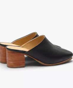 Nisolo All-Day Heeled Mule - Black