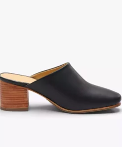 Nisolo All-Day Heeled Mule - Black