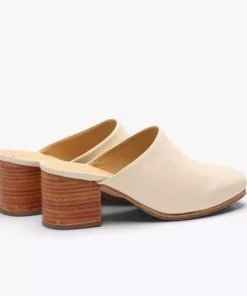 Nisolo All-Day Heeled Mule - Bone
