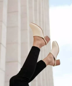 Nisolo All-Day Heeled Mule - Bone