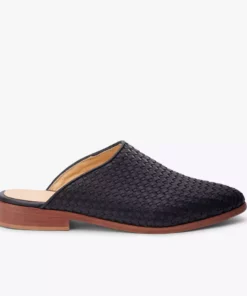 Nisolo Special Occasion Ama Woven Mule - Black