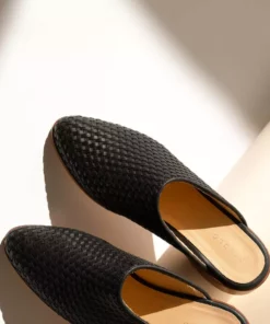 Nisolo Special Occasion Ama Woven Mule - Black