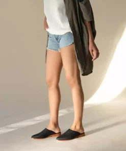 Nisolo Special Occasion Ama Woven Mule - Black