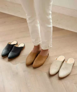 Nisolo Shoes Ama Woven Mule - Almond