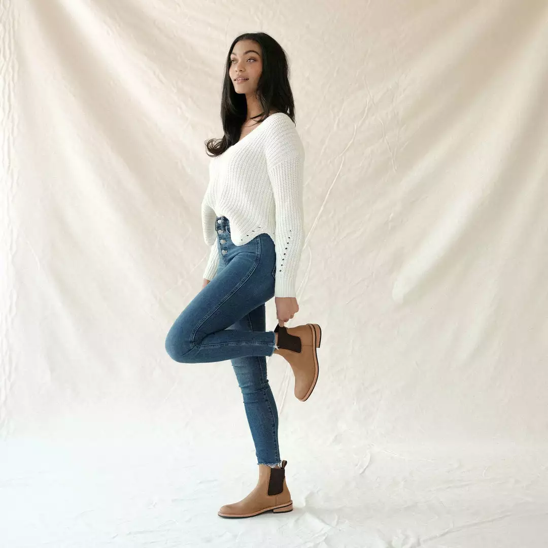 Nisolo Carmen Chelsea Boot - Almond Shoes 4 Nisolo Carmen Chelsea Boot - Almond Shoes