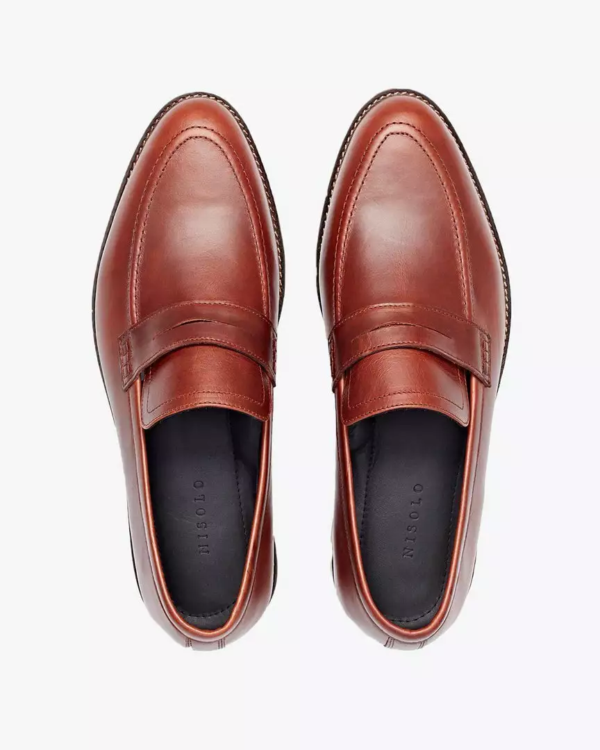 Nisolo Men's Chamberlain Penny Loafer - Brandy Best Sellers 11 Nisolo Men's Chamberlain Penny Loafer - Brandy Best Sellers