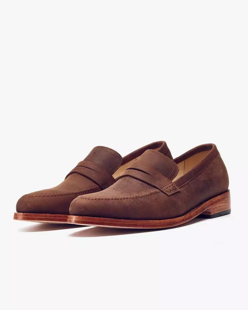 Nisolo Men's Chamberlain Penny Loafer - Oak 9 Nisolo Men's Chamberlain Penny Loafer - Oak